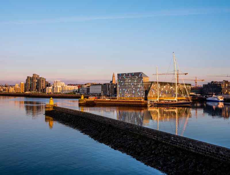 La zona del antiguo puerto de Reikiavik